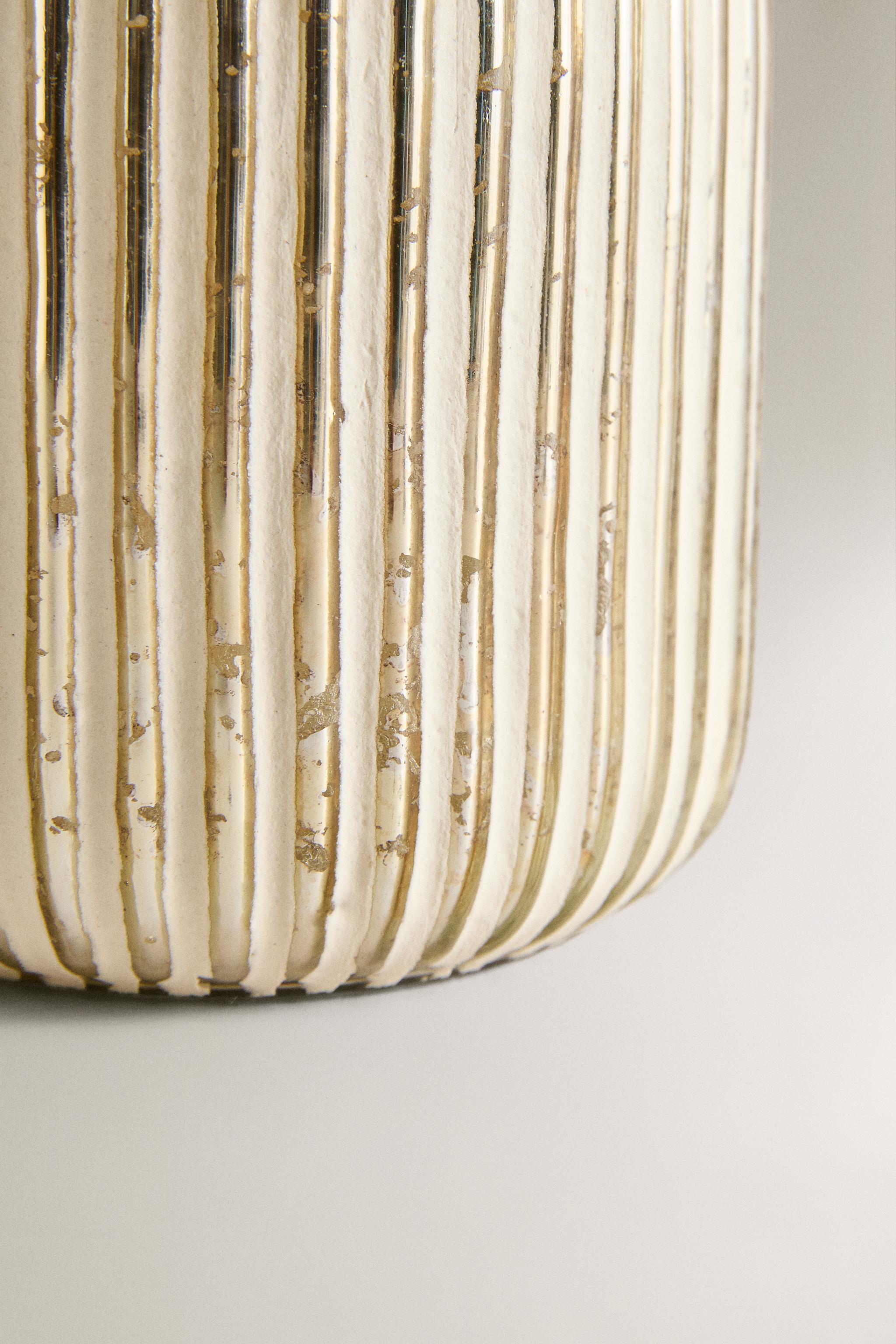 CHRISTMAS GLASS LANTERN WITH HANDLE