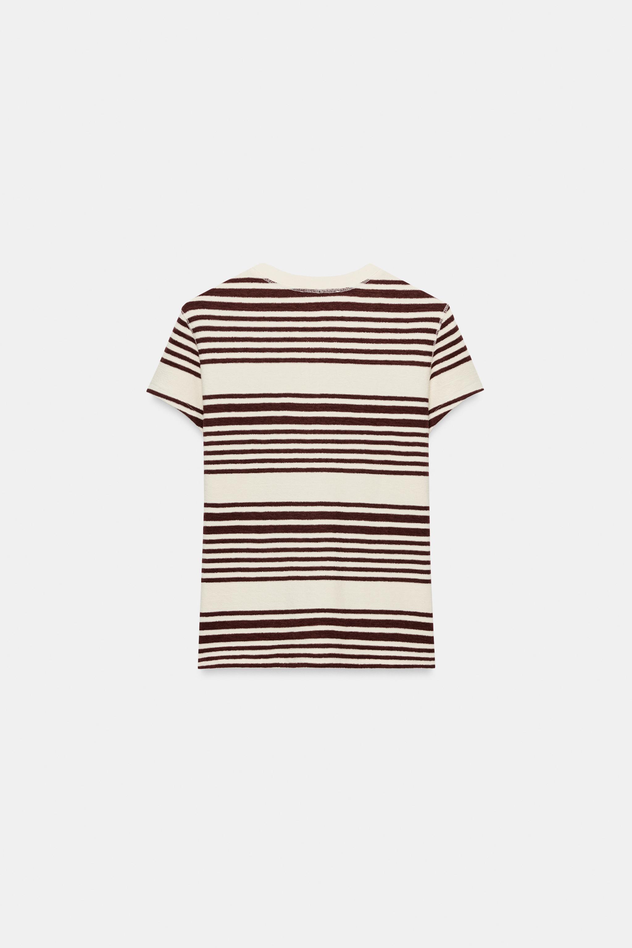 STRIPED HENLEY SHIRT - striped | ZARA United States