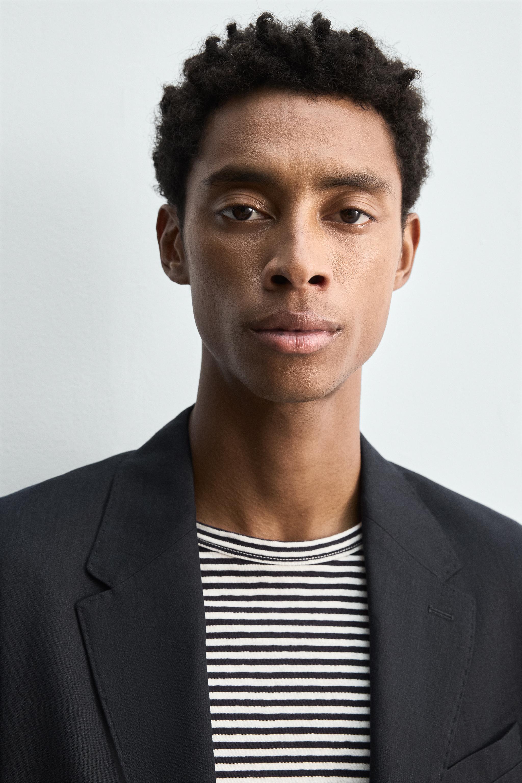 100% LINEN SUIT BLAZER - Navy blue | ZARA United States