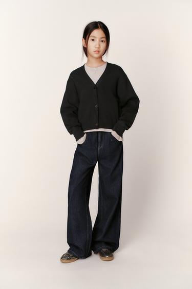 CHAQUETA PUNTO - Negro de Zara