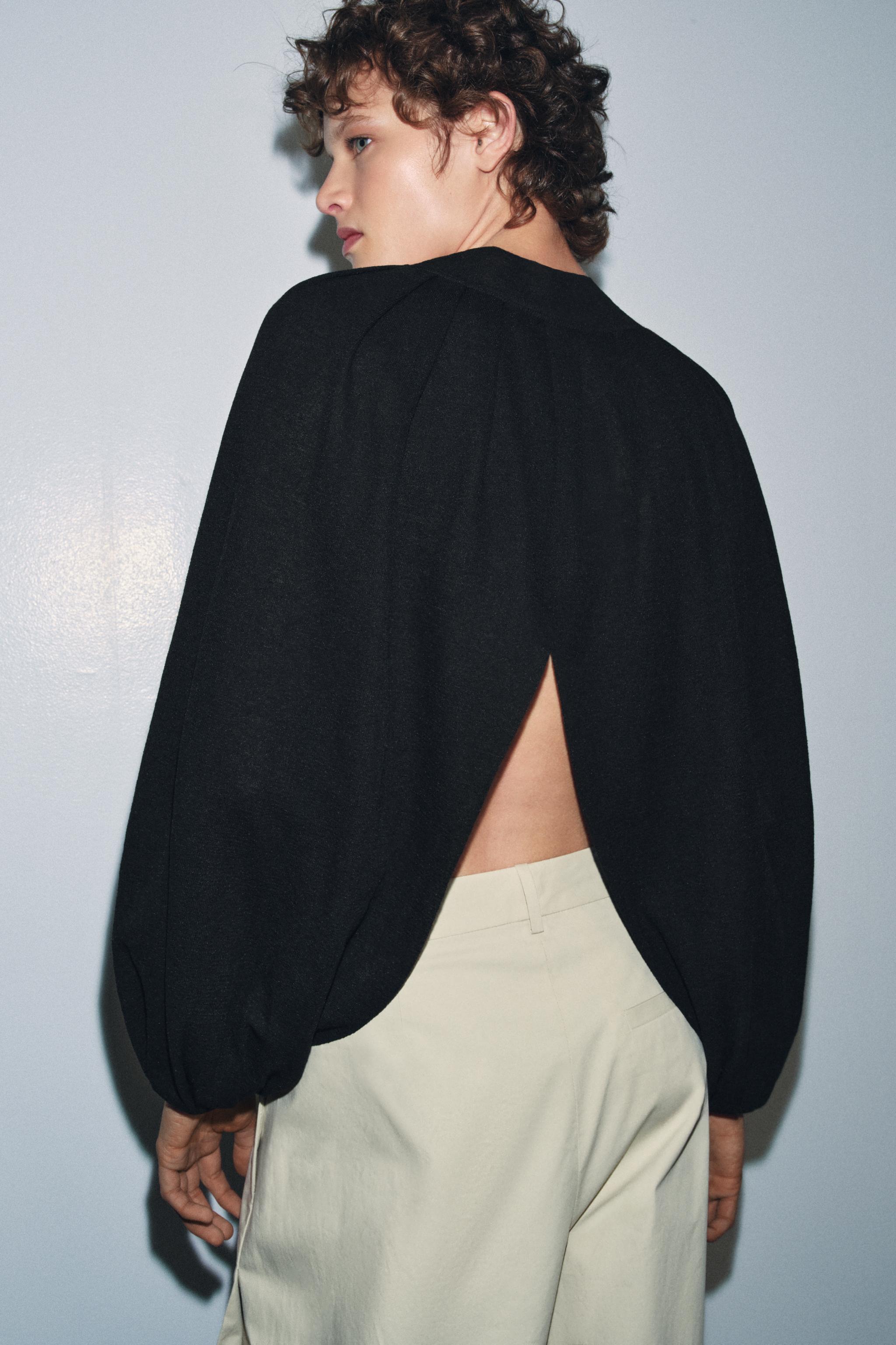 TOP CAPE EN MAILLE FINE