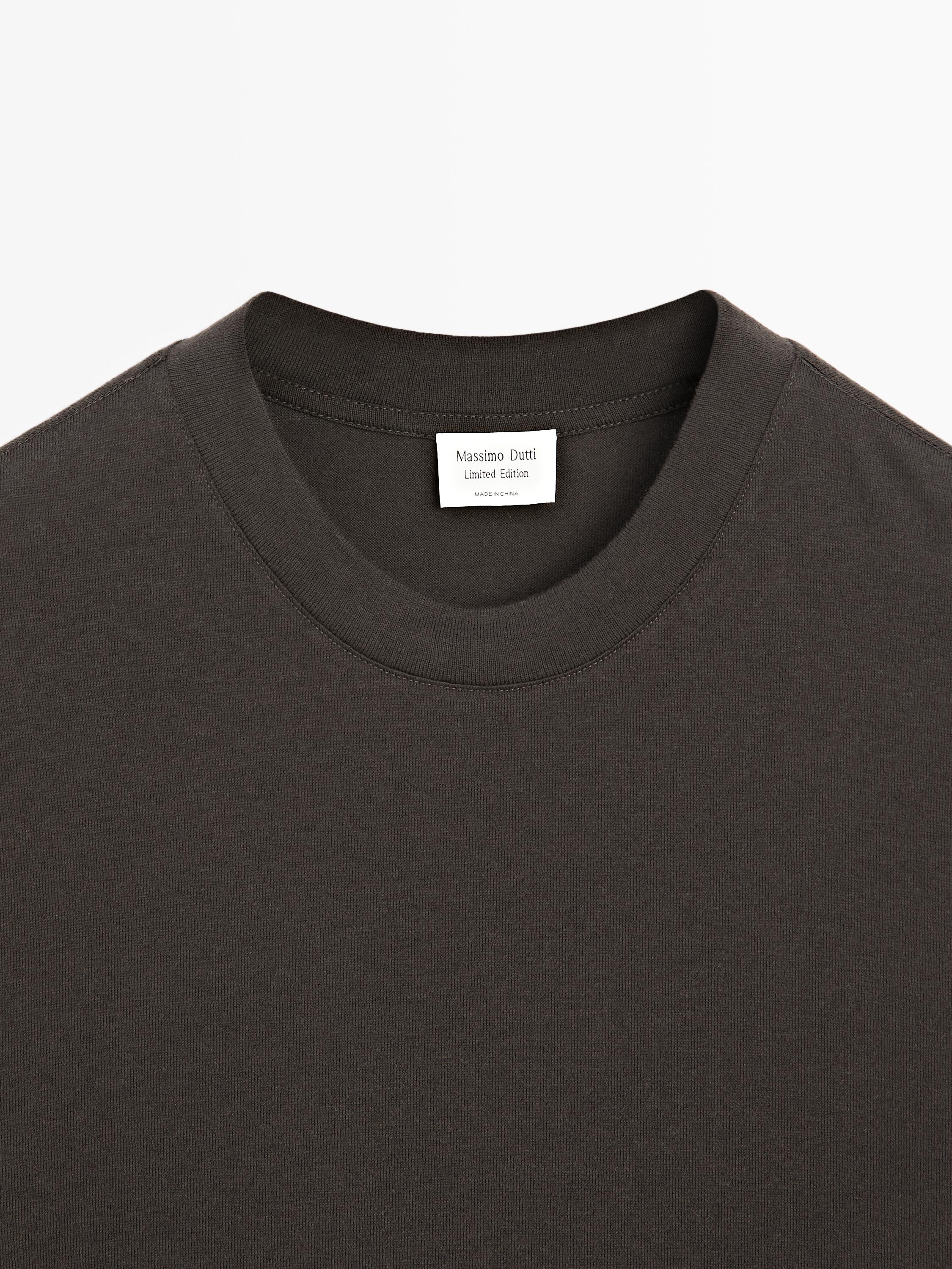 Short sleeve cotton blend T-shirt