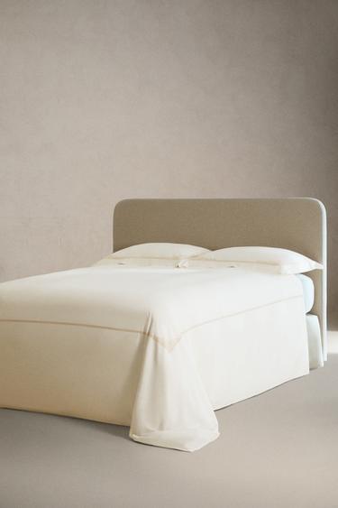 EMBROIDERED SATEEN DUVET COVER - Cava by Zara - Image 1