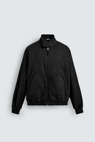 Zara 科技布料外套 - 黑色