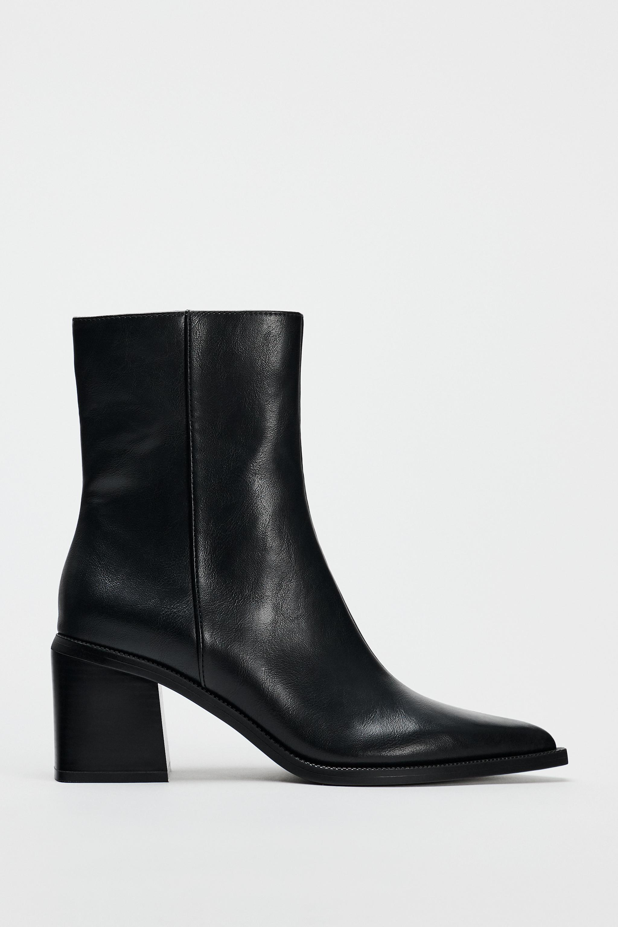 BLOCK HEEL ANKLE BOOTS