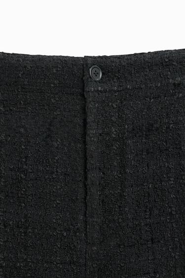PANTALON COUPE DROITE STRUCTURÉ - Noir de Zara - Image 7