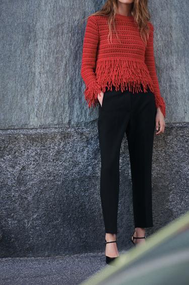 HIGH-WAIST TROUSERS - Black by Zara