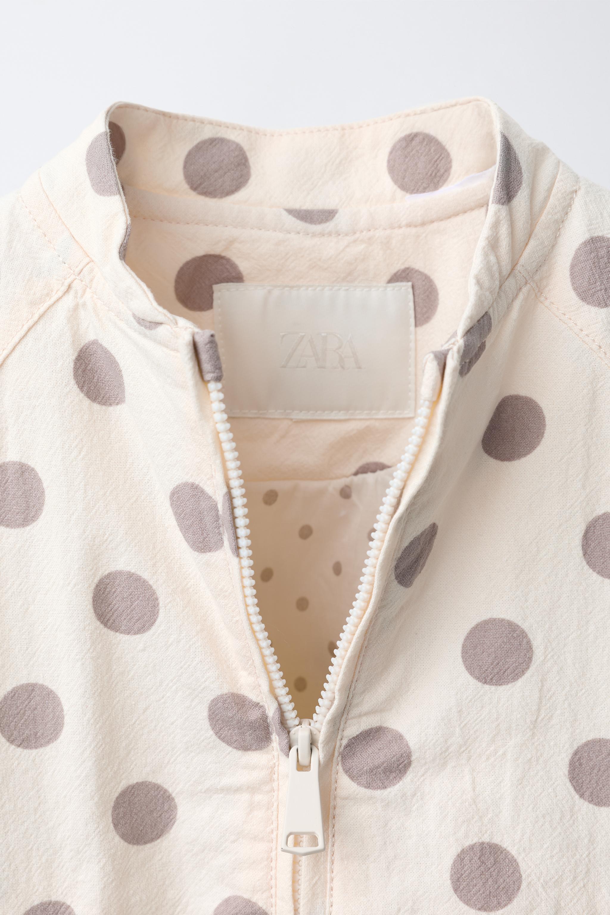 BLOUSON BOMBER MATELASSÉ À POIS