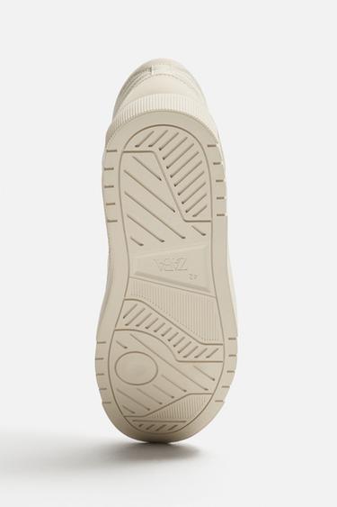 RETRO HIGH-TOP TRAINERS - Bone White by Zara - Image 5