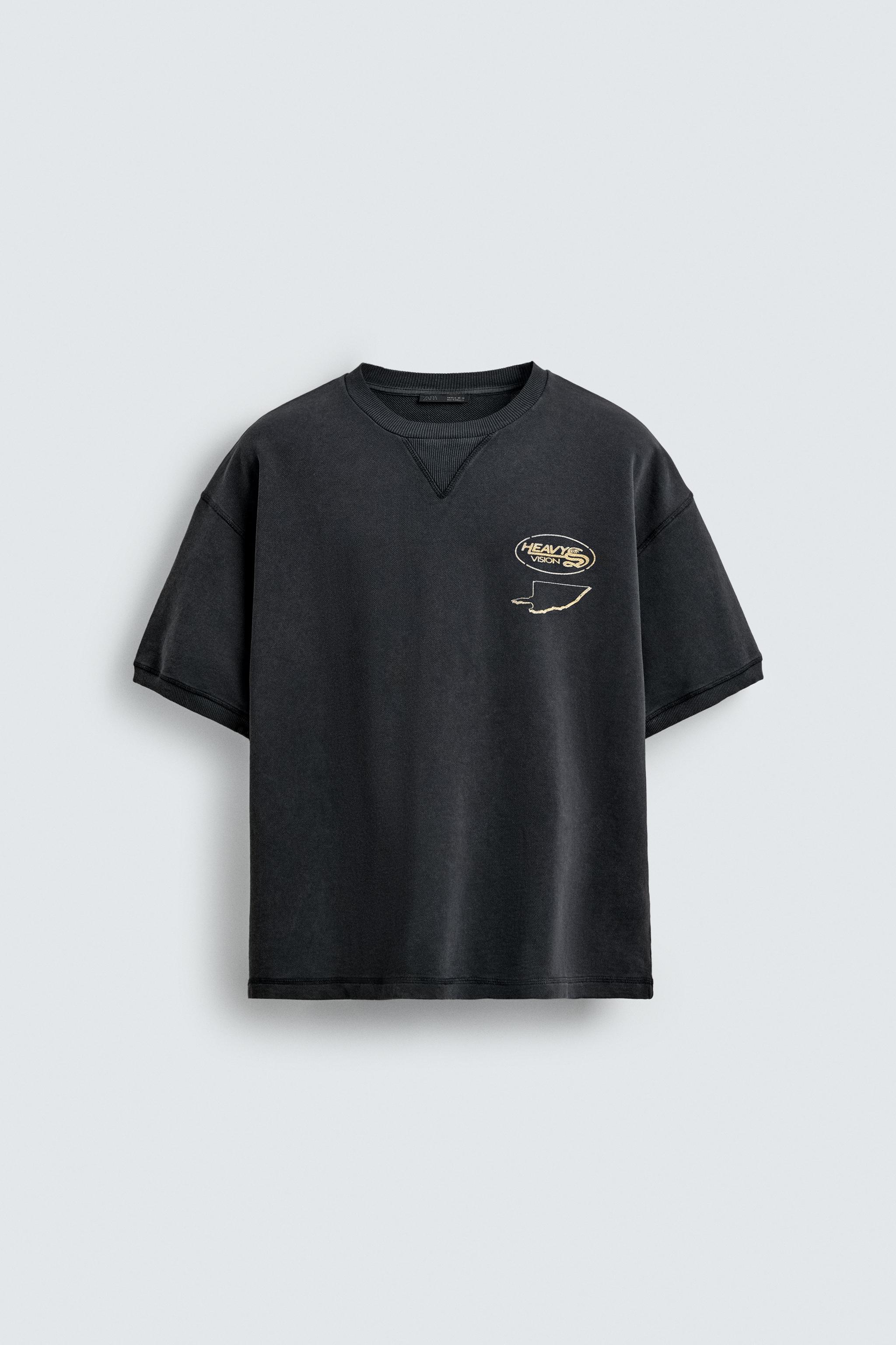 WASHED PRINTED GRAPHIC SWEATSHIRT