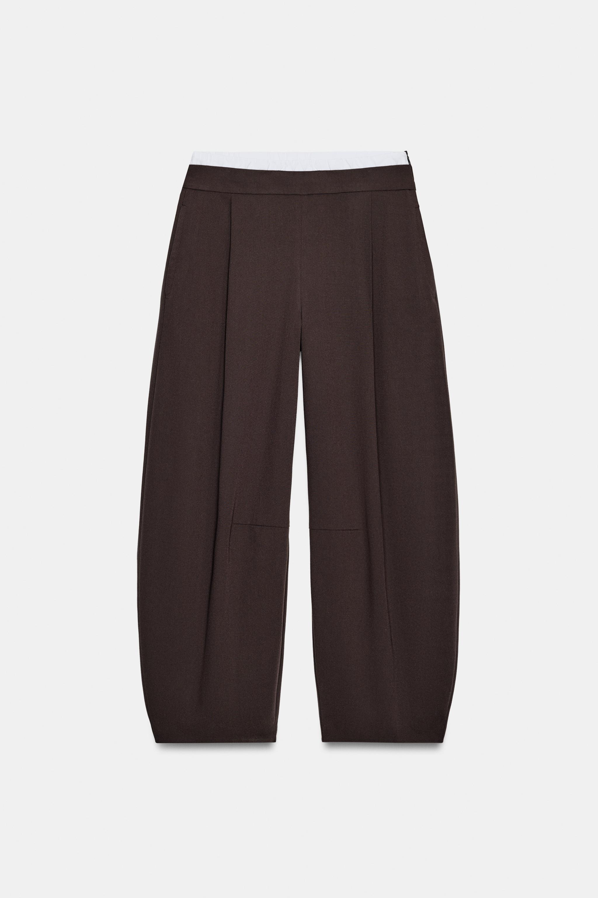 ÇİFT BEL DETAYLI BARREL PANTOLON - Görsel 7