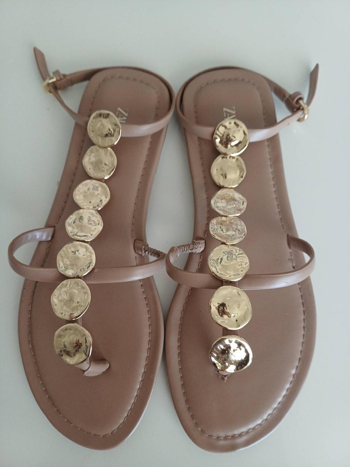 BEADED FLAT SANDALS - Image 2