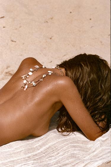 PACK OF 4 BEADED SHELL NECKLACES - Silver by Zara - Image 2