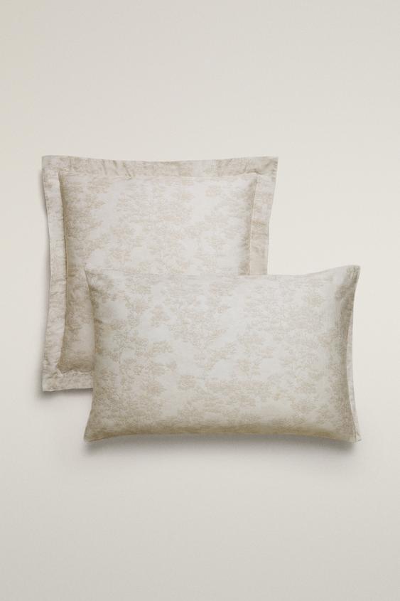 TOILE DE JOUY PILLOWCASE - Beige by Zara - Image 0