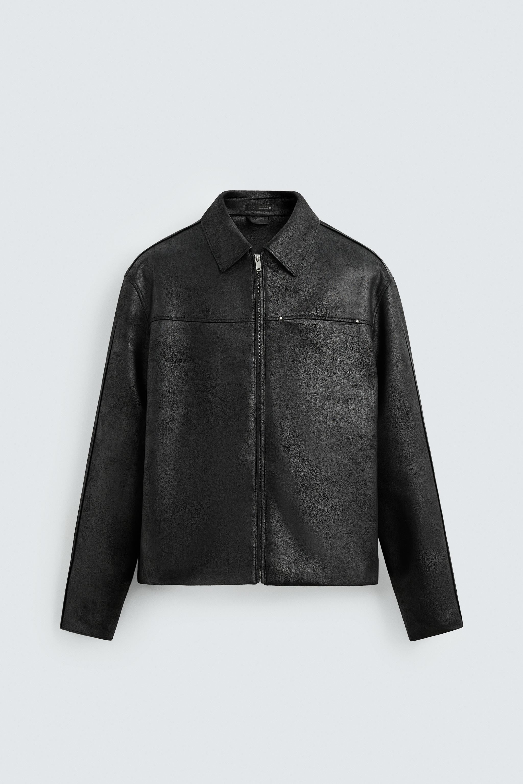 ジャケット・アウター ZARA FAKE LEATHER BOMBER JACKET ZARA FAUX LEATHER BOMBER JACKET | eBay