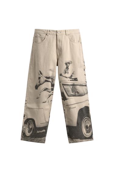 FORD © PRINTED BAGGY TROUSERS - Printed by Zara