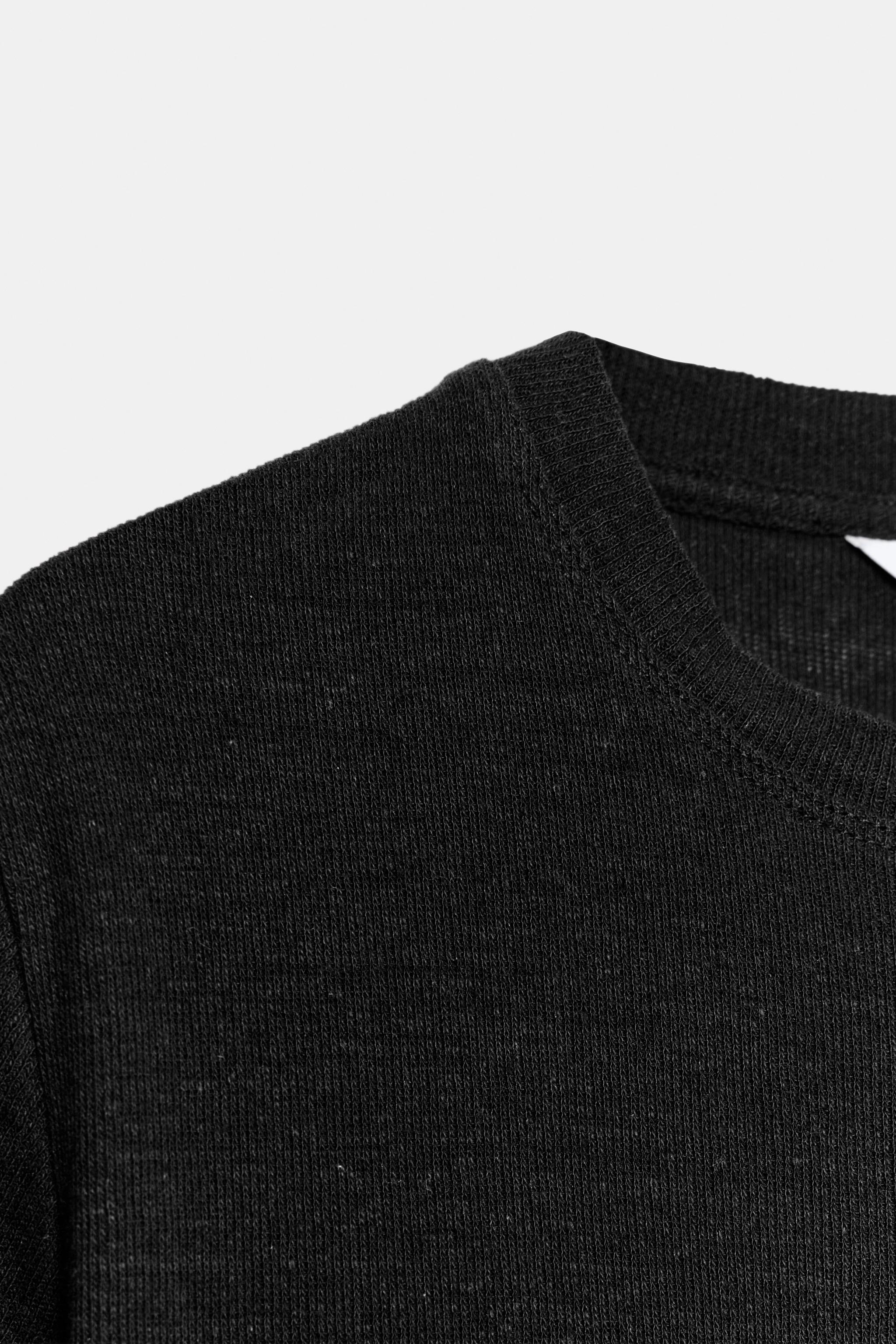 SHORT SLEEVE LINEN BLEND T-SHIRT