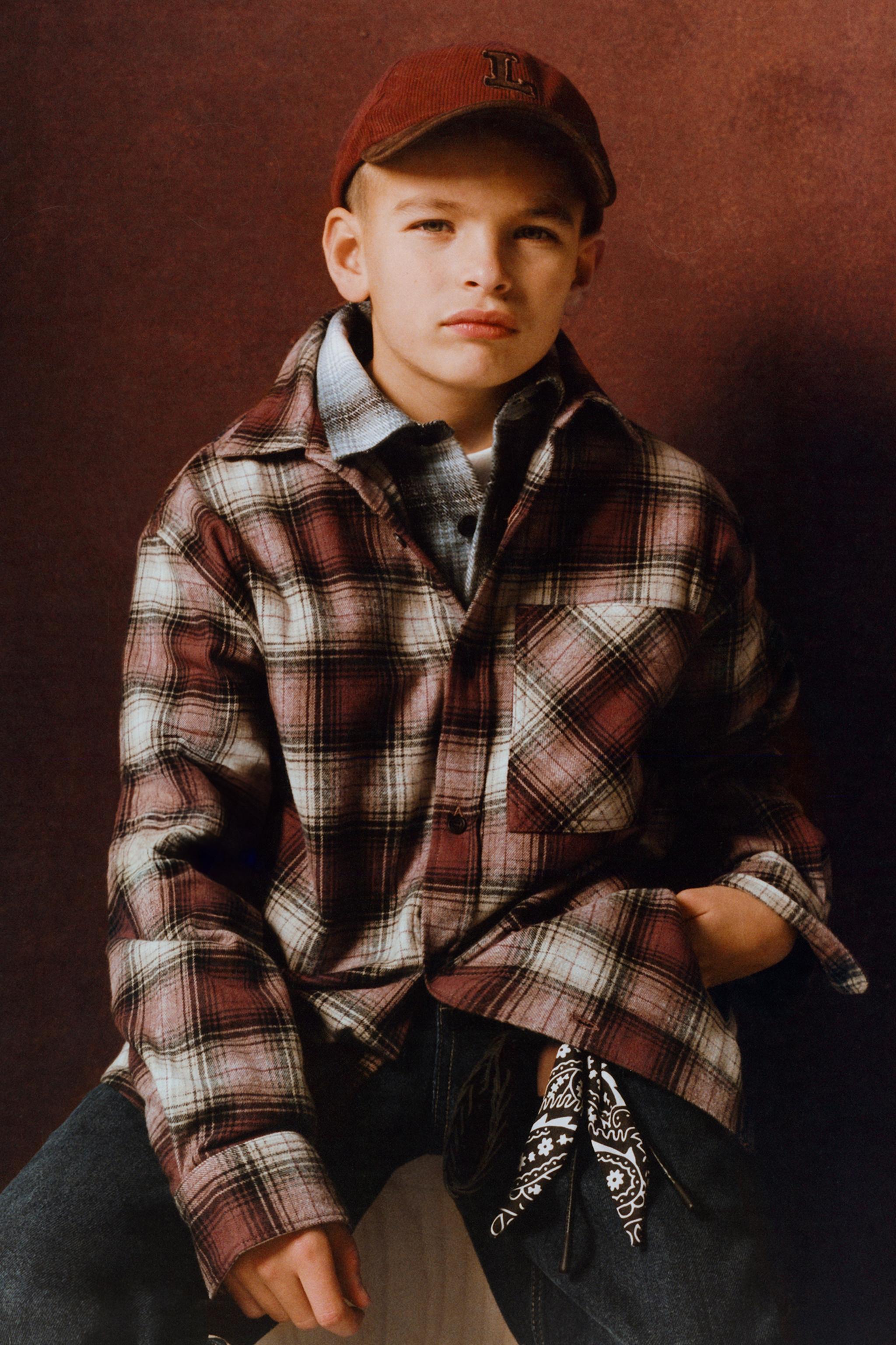 SURCHEMISE À CARREAUX ET POCHE