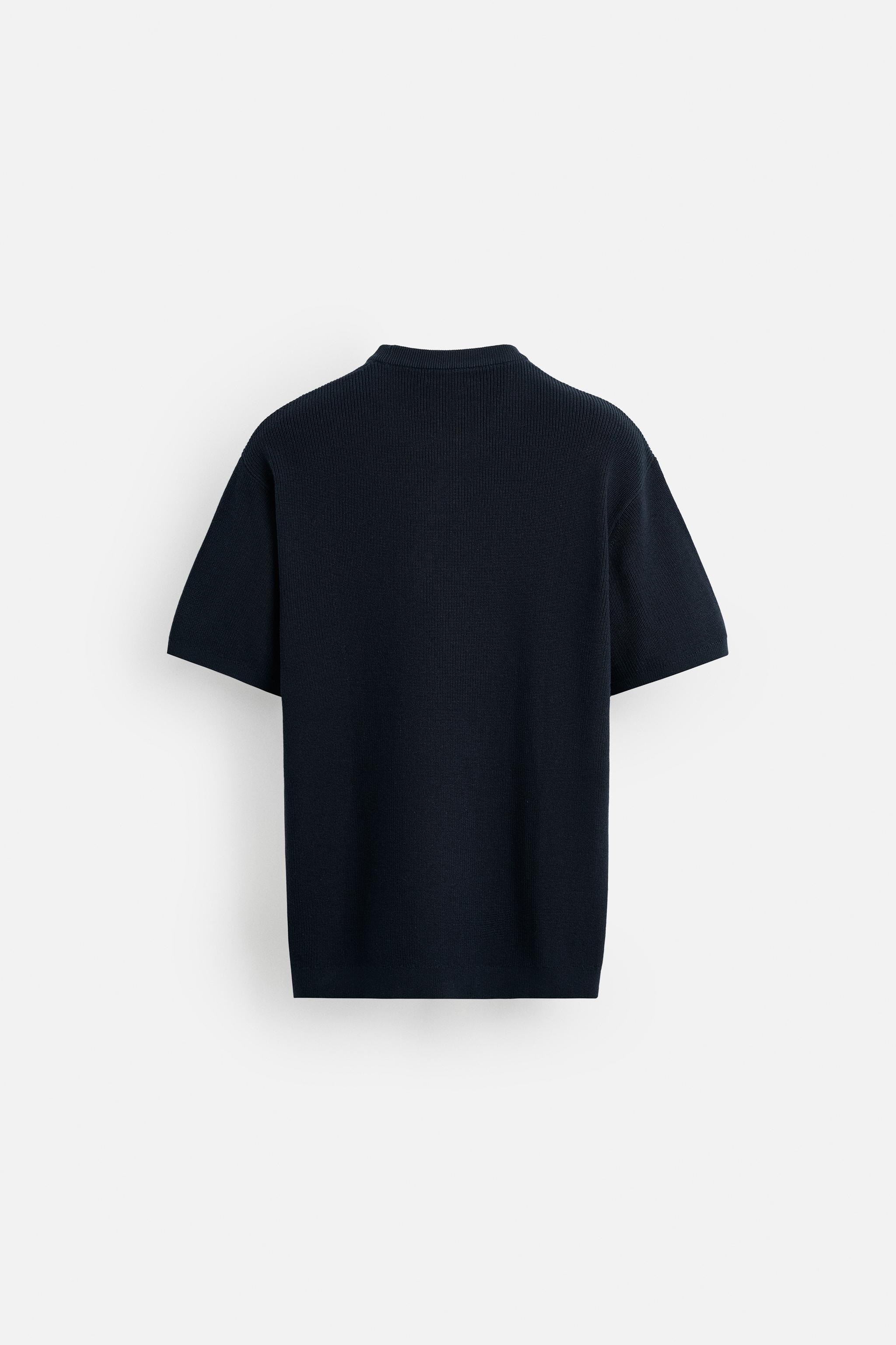 ★ドイツ発*ZARA*新作*パールニットTシャツ/BLACK★ ☆ドイツ発*ZARA*新作*パールニットTシャツ/BLACK☆ (ZARA/T
