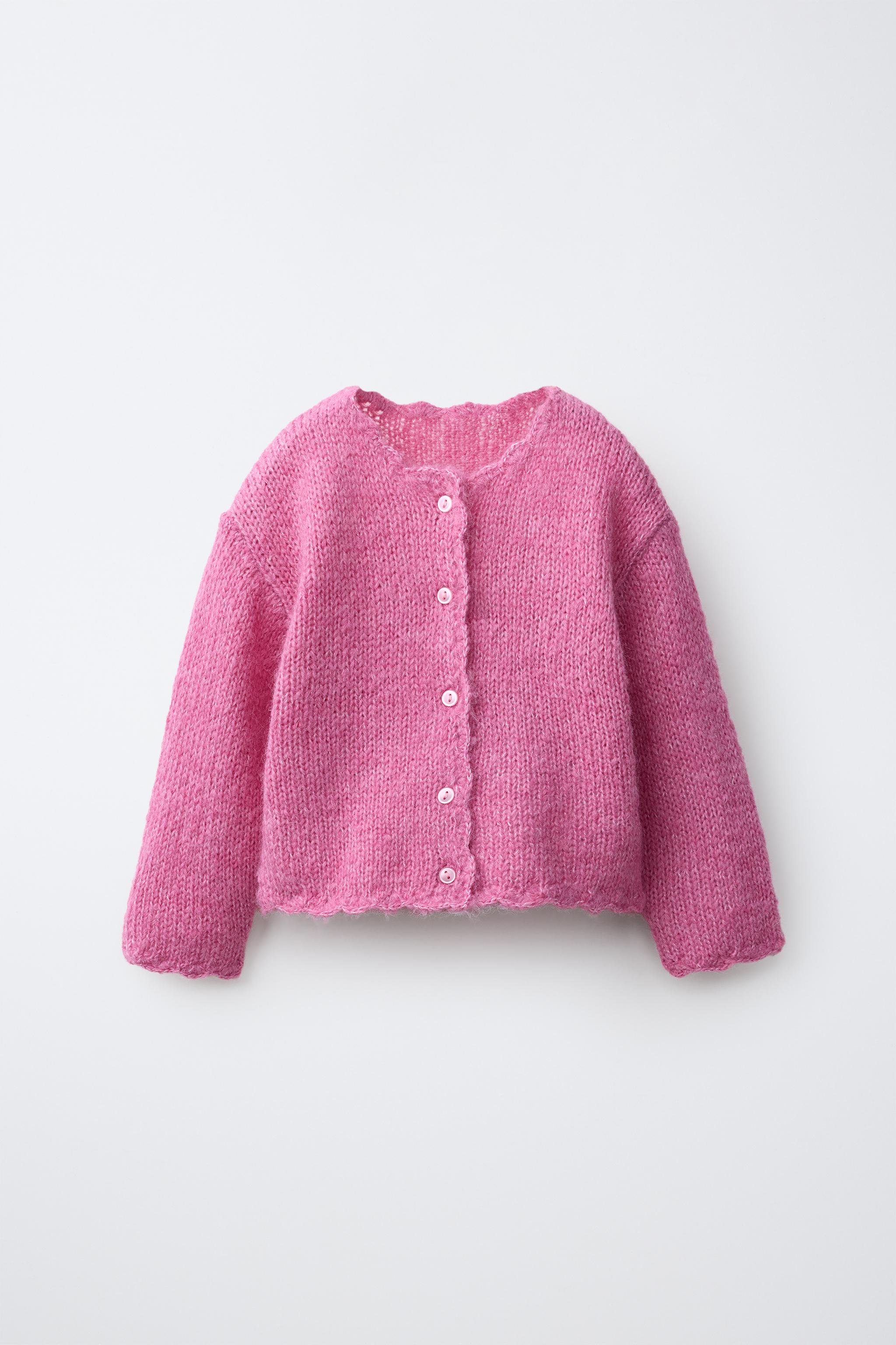 BASIC CARDIGAN — Pink