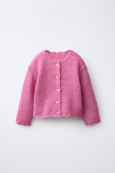 BASIC CARDIGAN — Pink 1