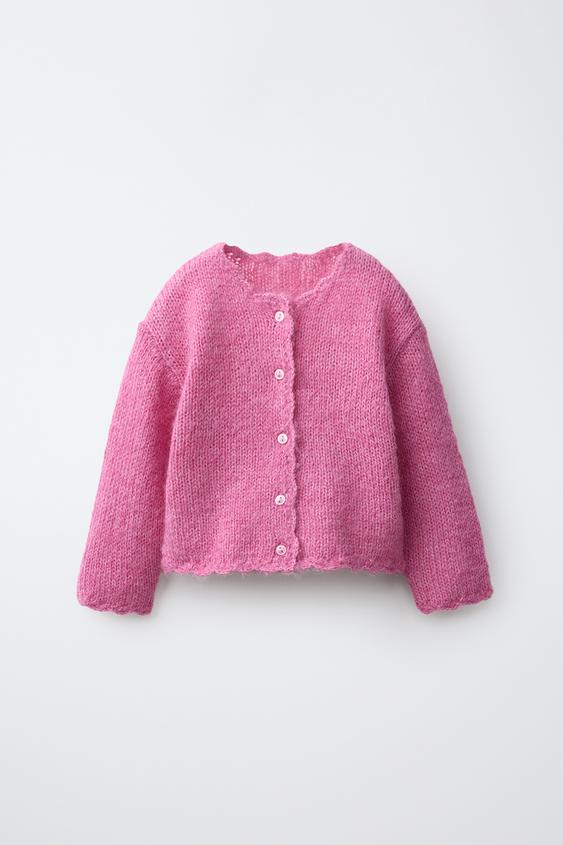 Zara KOOTUD KARDIGAN - Pink - Pilt 0