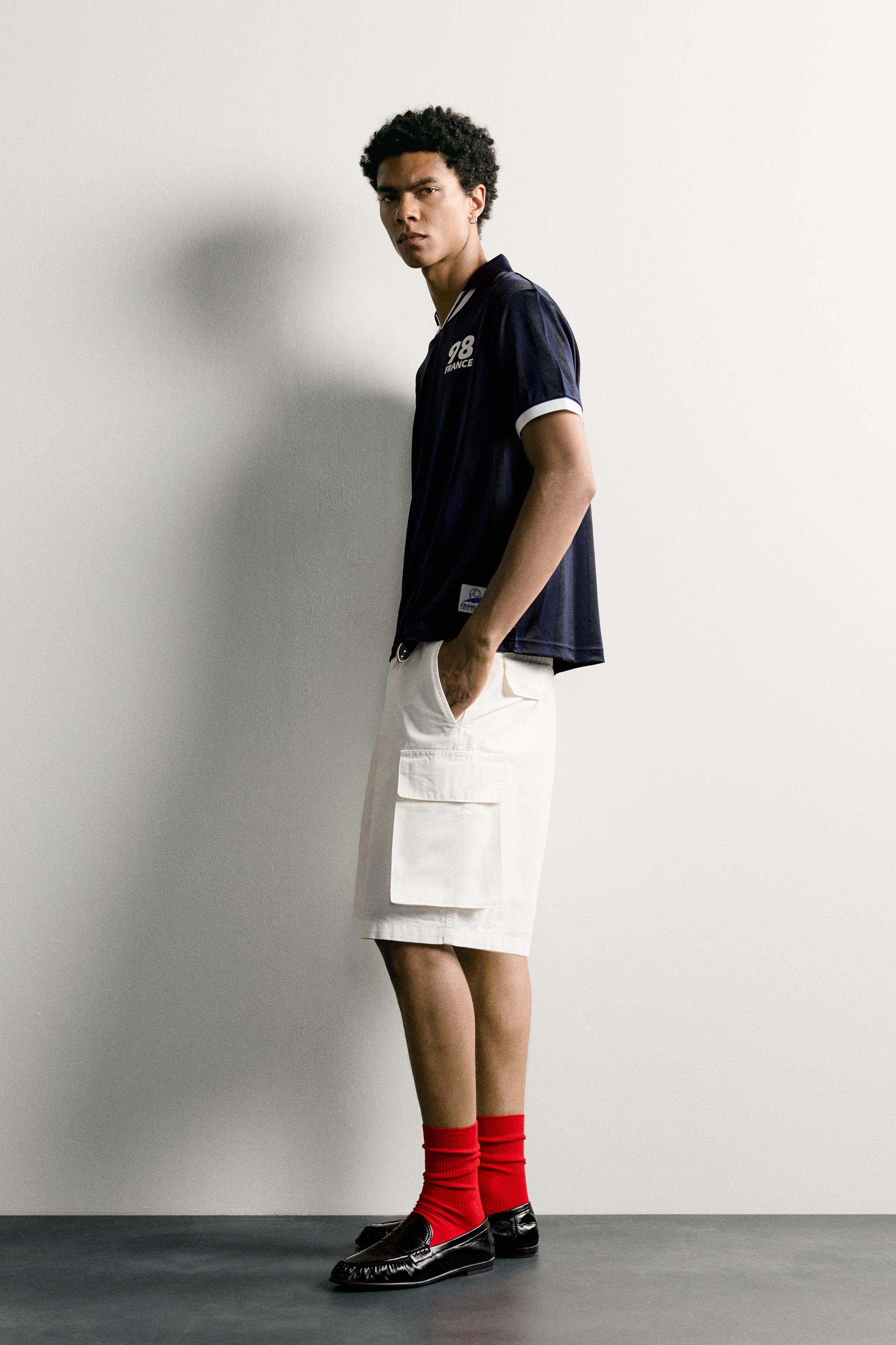 Мужские рубашки Zara FRANCE 98 FIFA WORLD CUP™ FIFA CLASSICS TECHNICAL POLO — фото 4