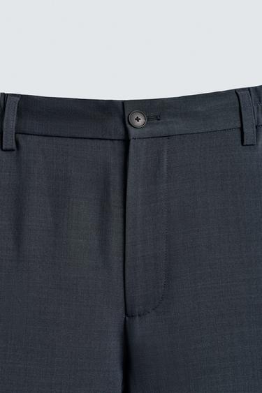 PANTALON FLUIDE COUPE DÉCONTRACTÉE - Bleu marine de Zara - Image 8