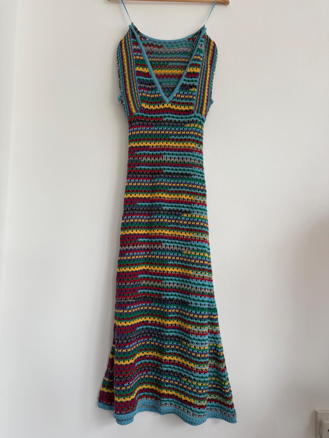 MULTICOLOURED KNIT DRESS - Image 2