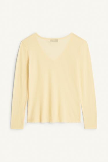 LIMITED EDITION V-NECK T-SHIRT - Yellow by Zara - Image 1
