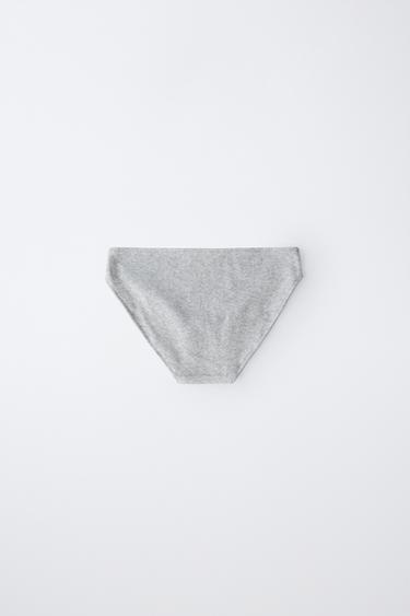 AGES 9-14 / THREE-PACK OF LABEL BRIEFS - Black / White by Zara - Image 3