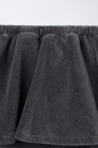 CORDUROY SKORT - Blue grey by Zara - Image 3