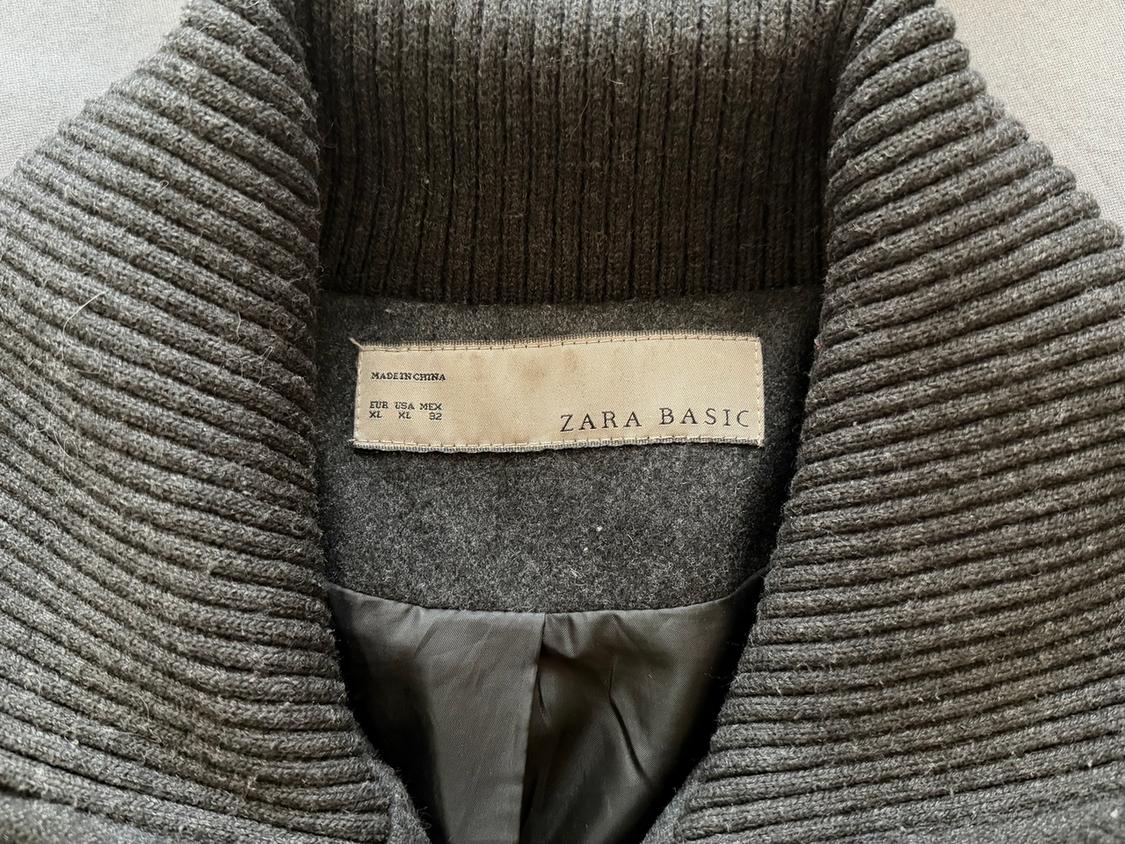 CHAQUETÓN DE PAÑO CON CUELLO DE PUNTO. - Image 3