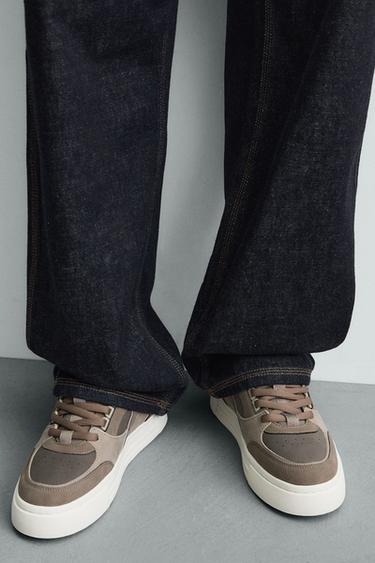 RETRO STYLE TRAINERS - Taupe Grey by Zara