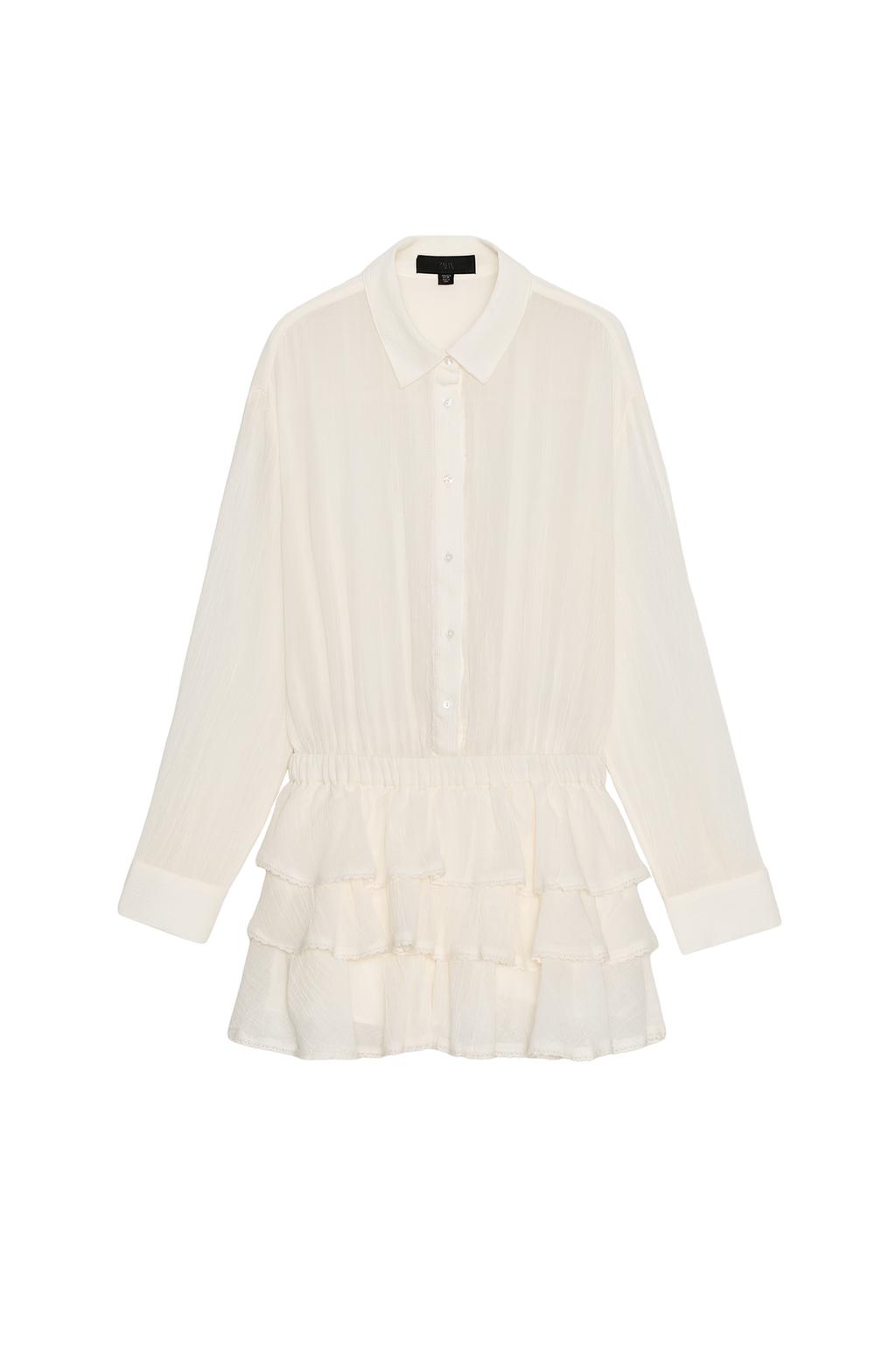 CHIFFON RUFFLED ROMPER - image 3