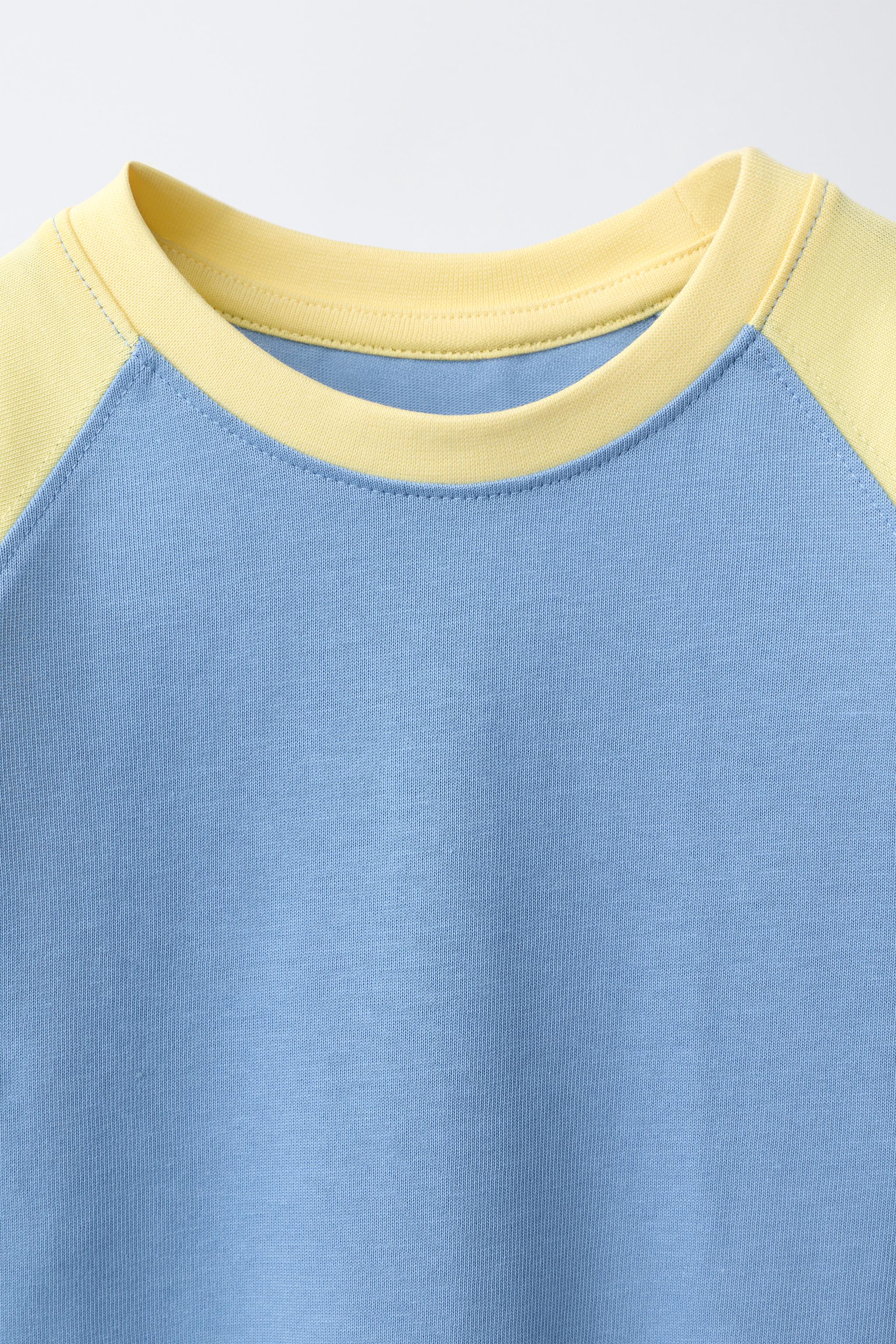 Детские футболки Zara RAGLAN SLEEVE T-SHIRT — фото 4