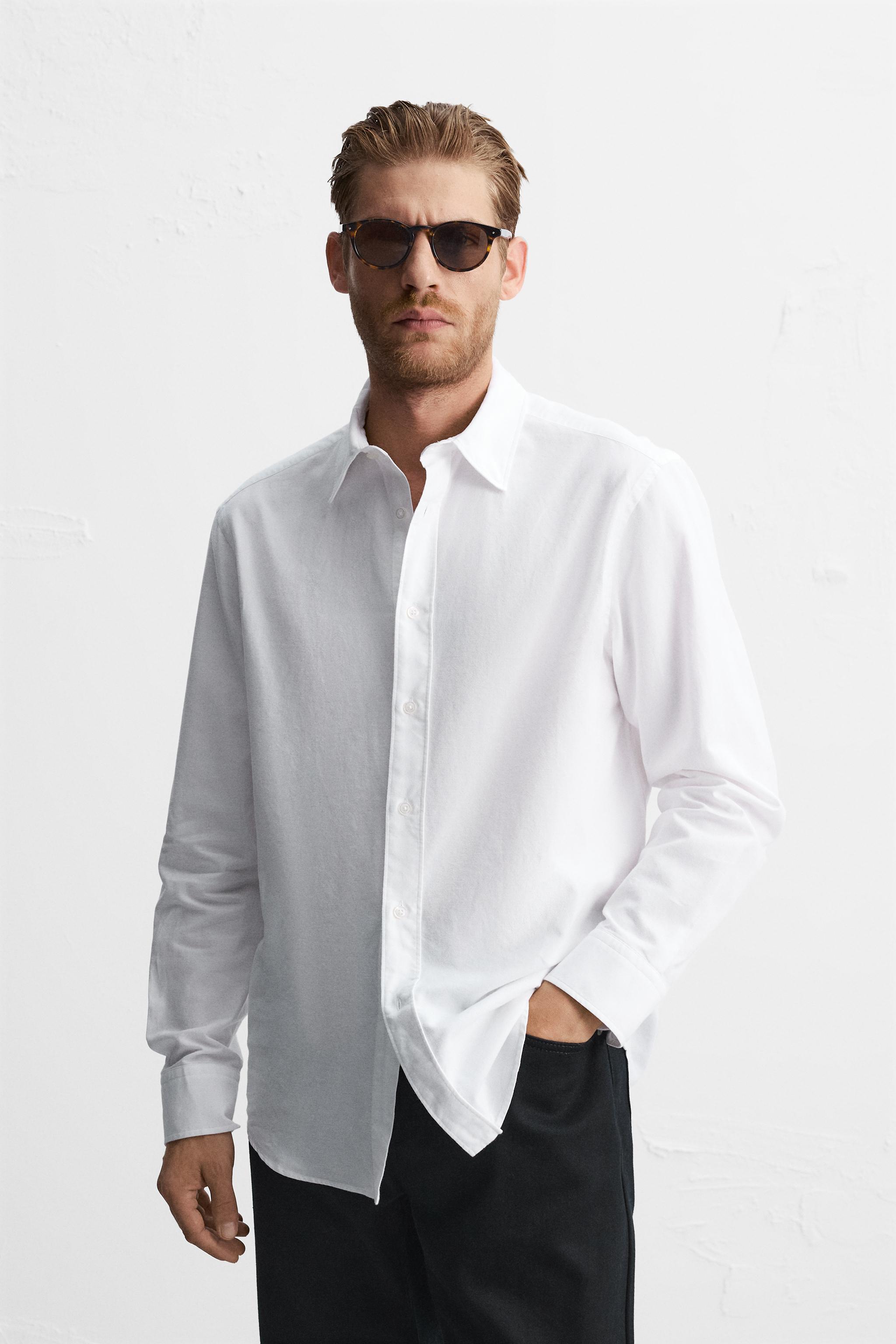 Camisa blanca slim fit on sale