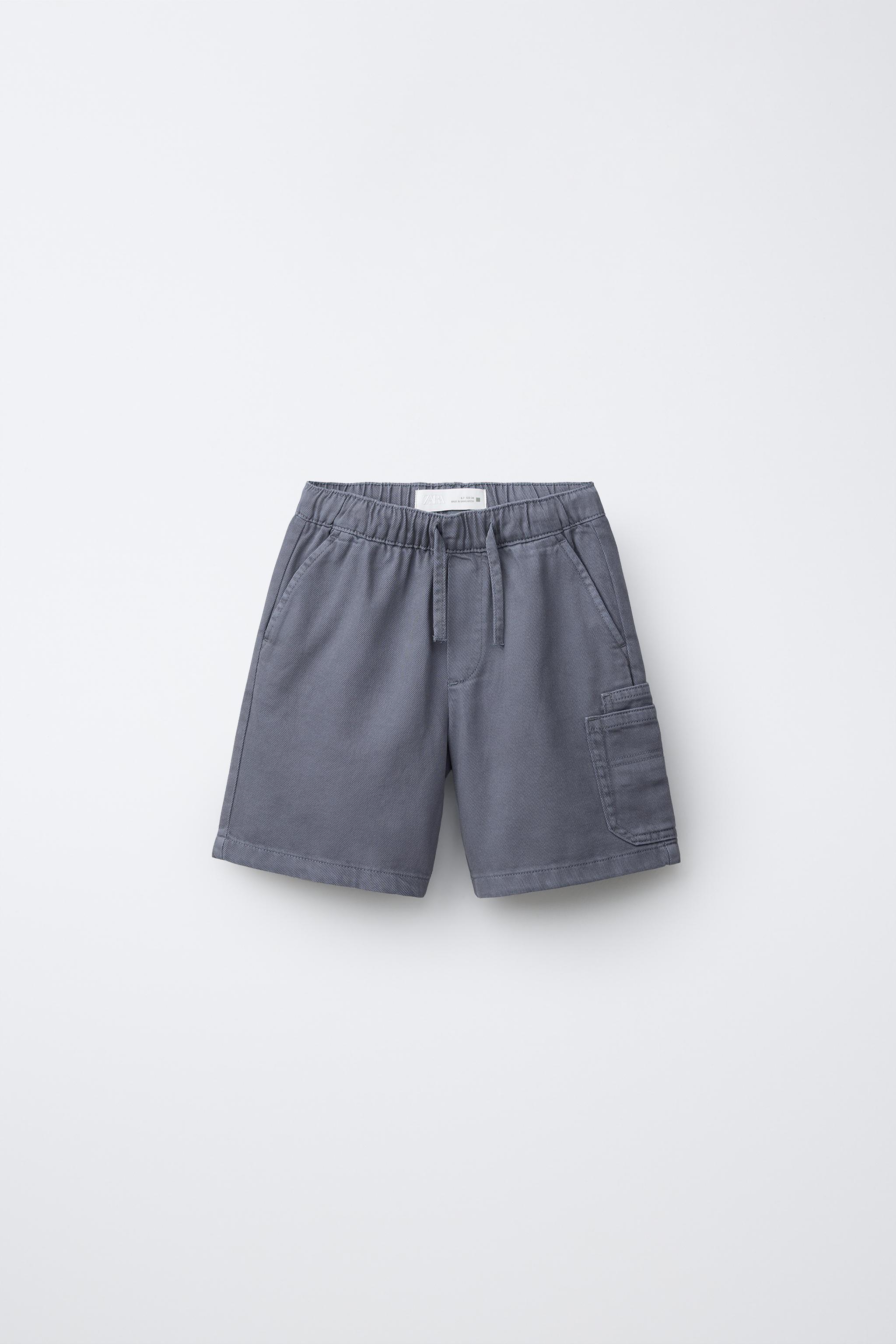 Детские шорты Zara TWILL FLOWY CARGO SHORTS