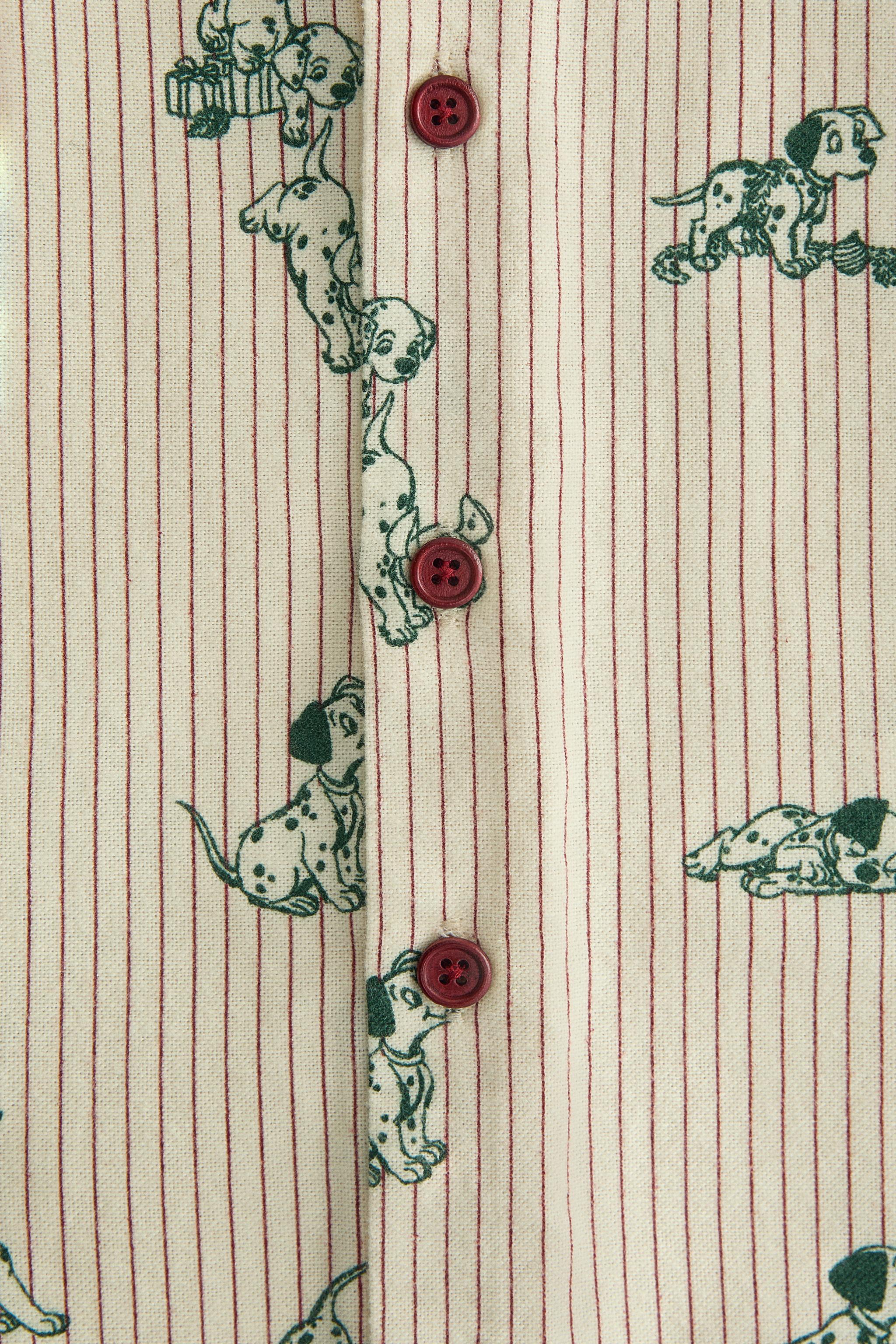 BABY 101 DALMATIANS ©DISNEY CHRISTMAS FLANNEL FOOTED ROMPER