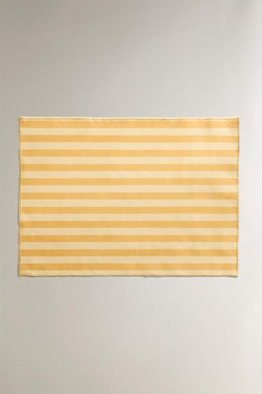 TOVAGLIETTA AMERICANA RESINATA RIGHE - Giallo di Zara - Immagine 0