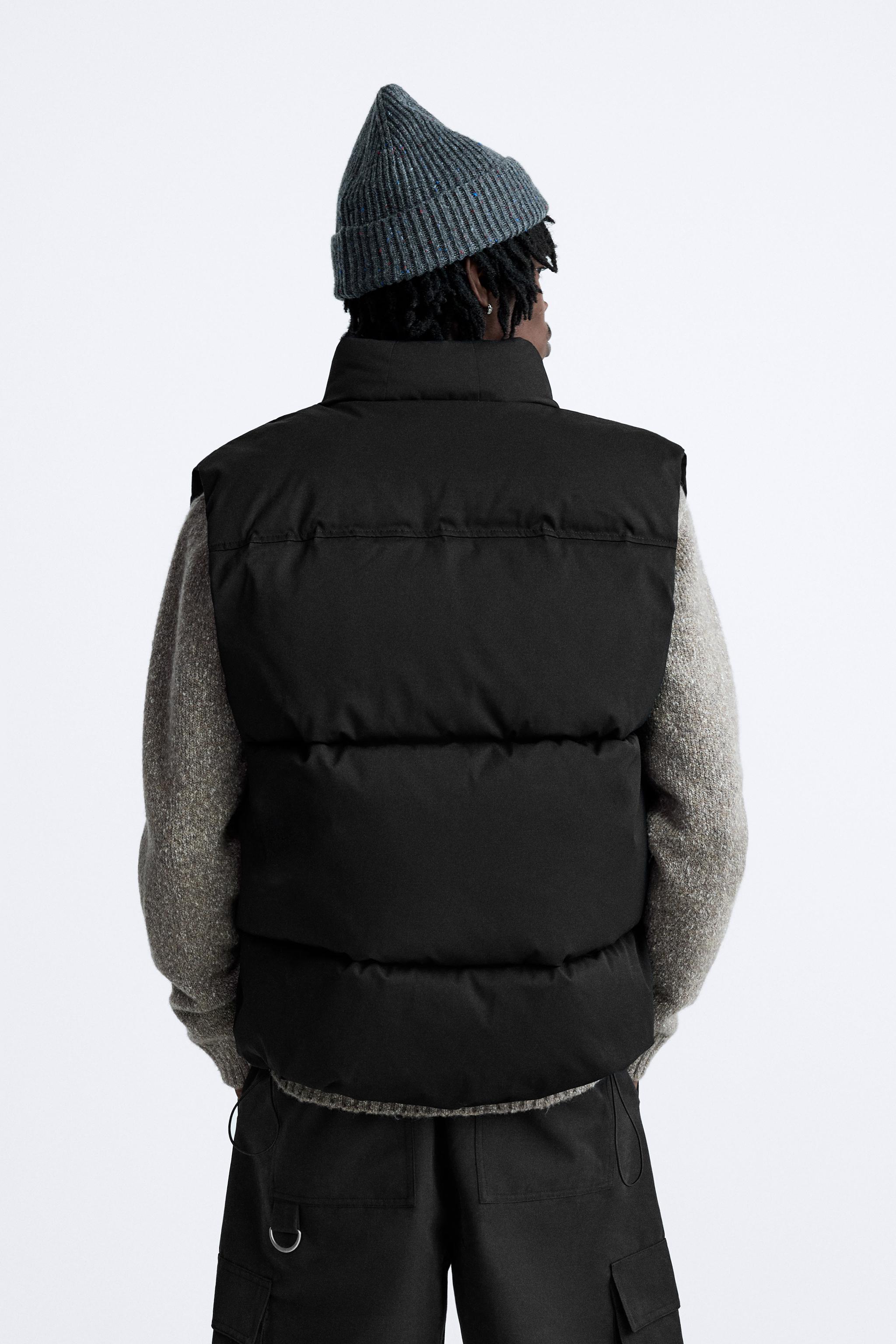 Zara puffer best sale coat men