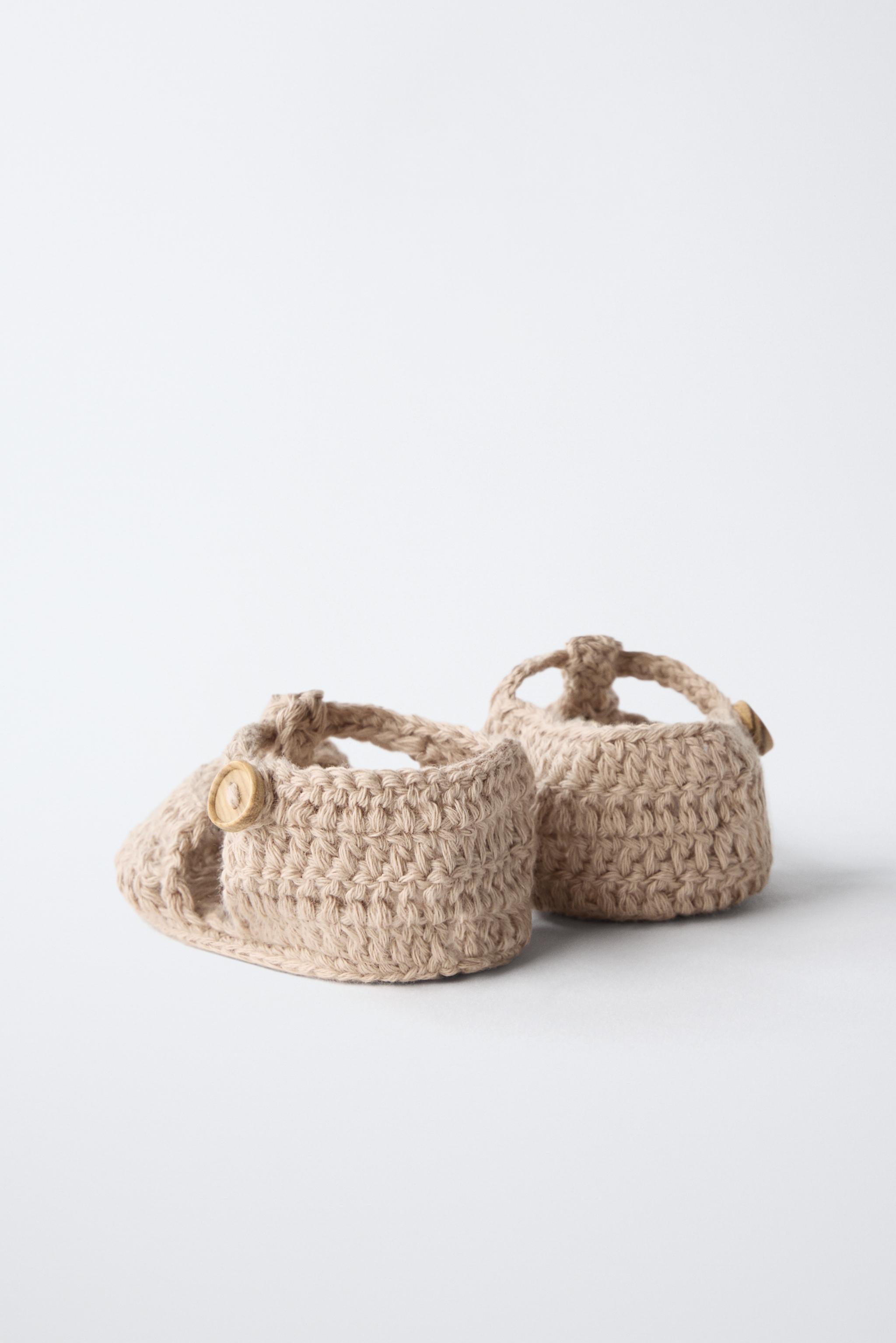 COTTON KNIT SANDALS