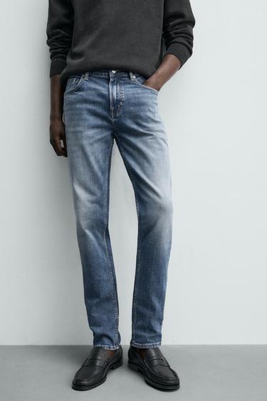 BASIC SLIM FIT JEANS - Blue by Zara - Image 4