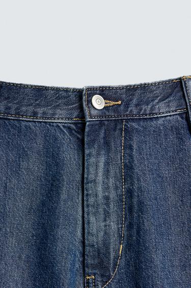 LIGHTWEIGHT DENIM STRAIGHT-LEG BERMUDA SHORTS - Blue by Zara - Image 7