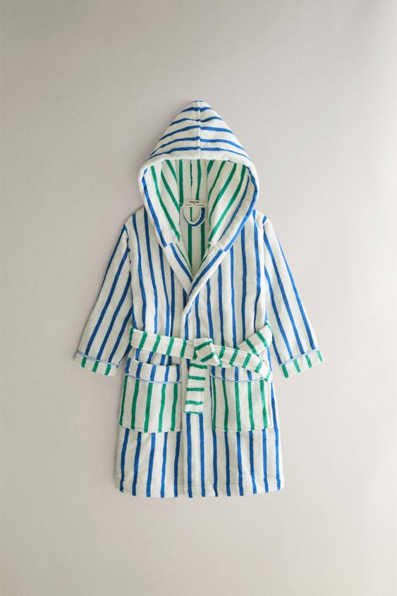 GESTREEPTE KINDERBADJAS - Blauw van Zara - Afbeelding 0