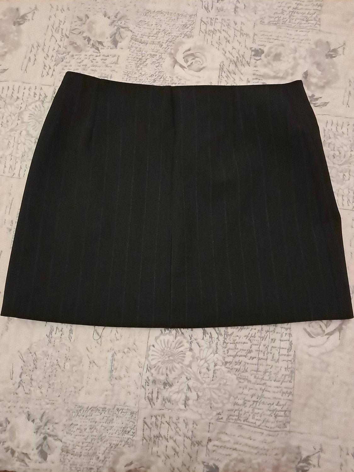 ZW COLLECTION PINSTRIPED MINI SKIRT - Image 2