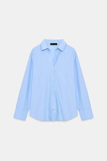 BASIC OXFORDSKJORTE - himmelblå fra Zara