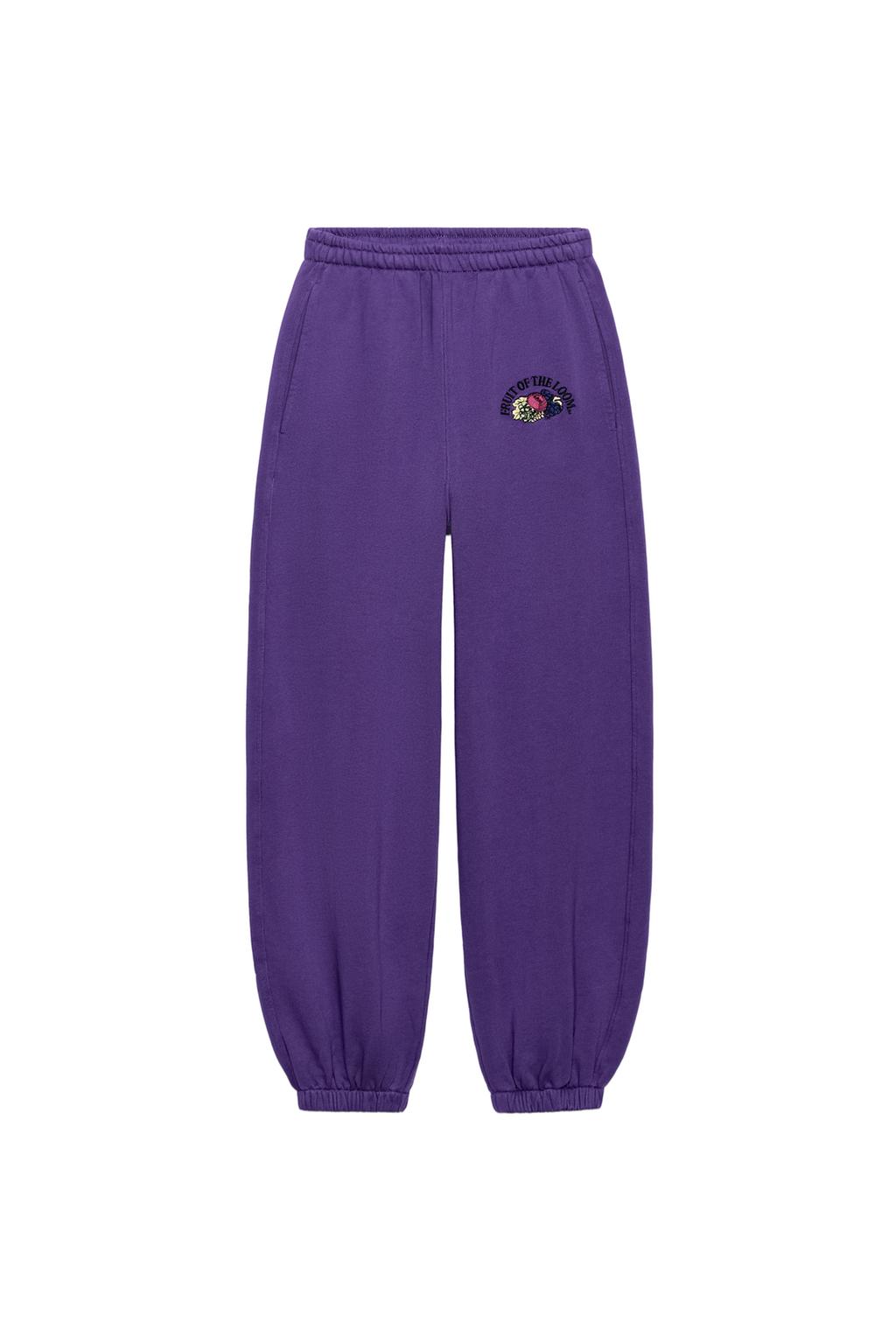 Fruit Of The Loom™ Faded Jogger Trousers - Mauve by Zara