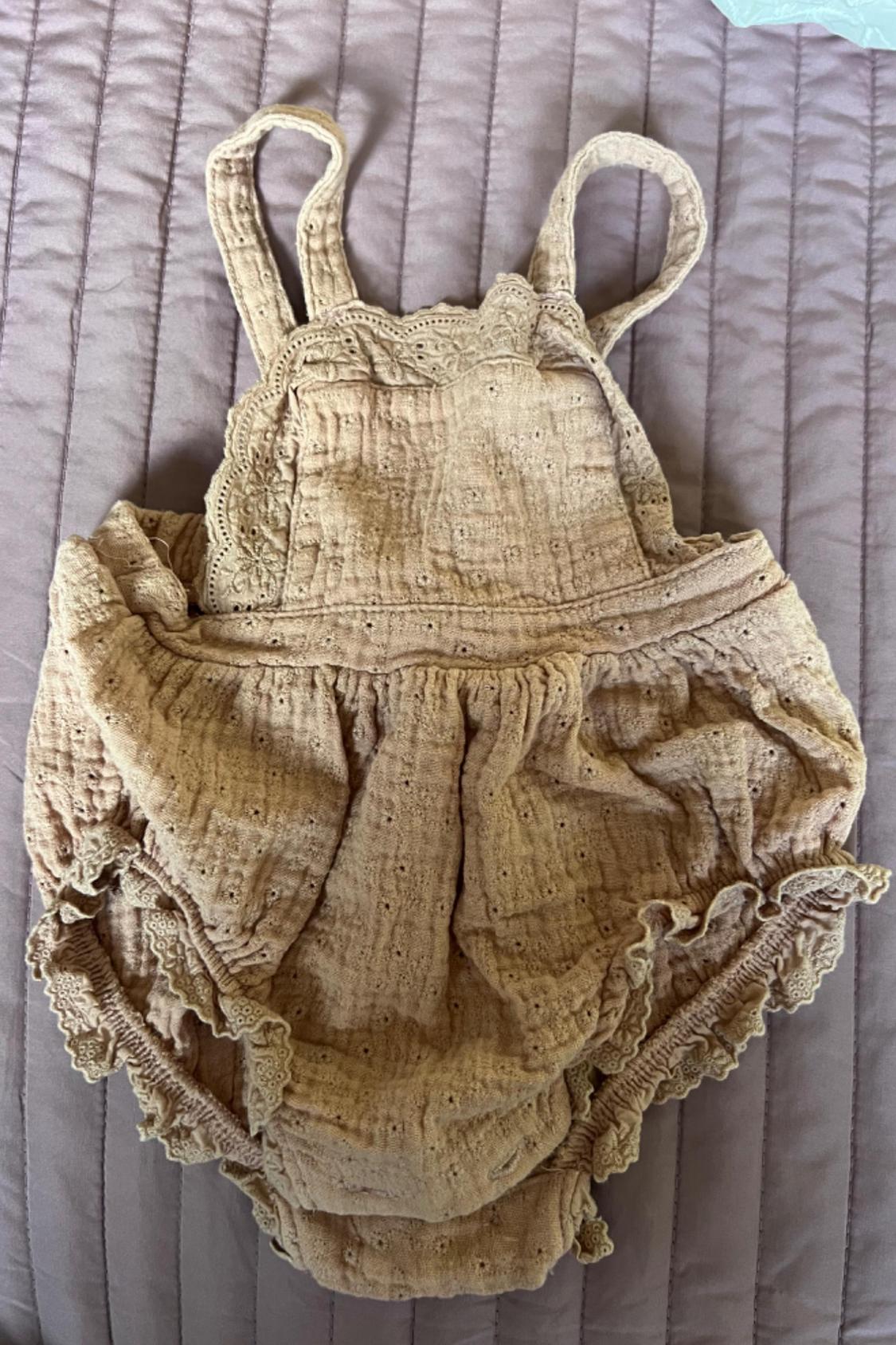SWISS EMBROIDERY JUMPSUIT WITH RUFFLES