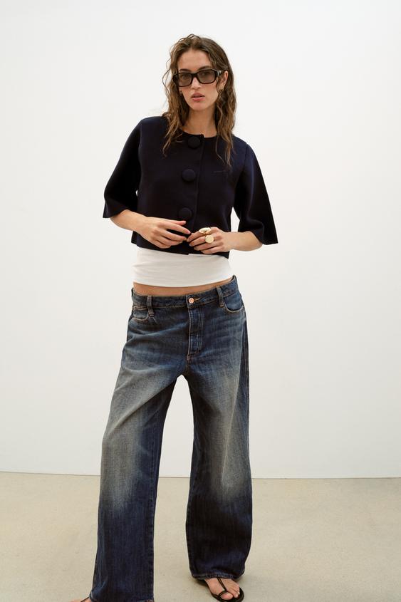 CROPPED KNIT CARDIGAN